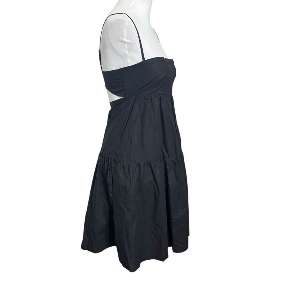 Modern Citizen Alondra Women’s XS Black Tiered Mini Dress Casual Minimal Chic - Picture 3 of 8
